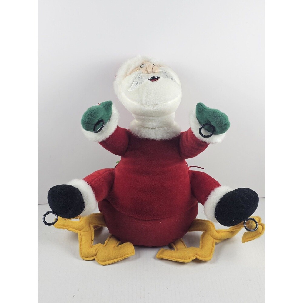 Vintage TL Toys Crashing Santa Plush Hanging Comical Christmas (Untested)